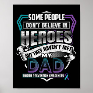 Póster Guerrero de la Prevención del Suicidio - Uso Púrpu