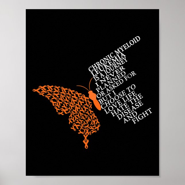 Póster Guerrero de leucemia mieloide crónica (Frente)