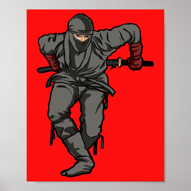Póster Guerrero de Ninja (Frente)