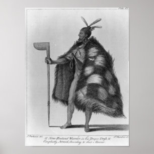Póster Guerrero de Nueva Zelanda