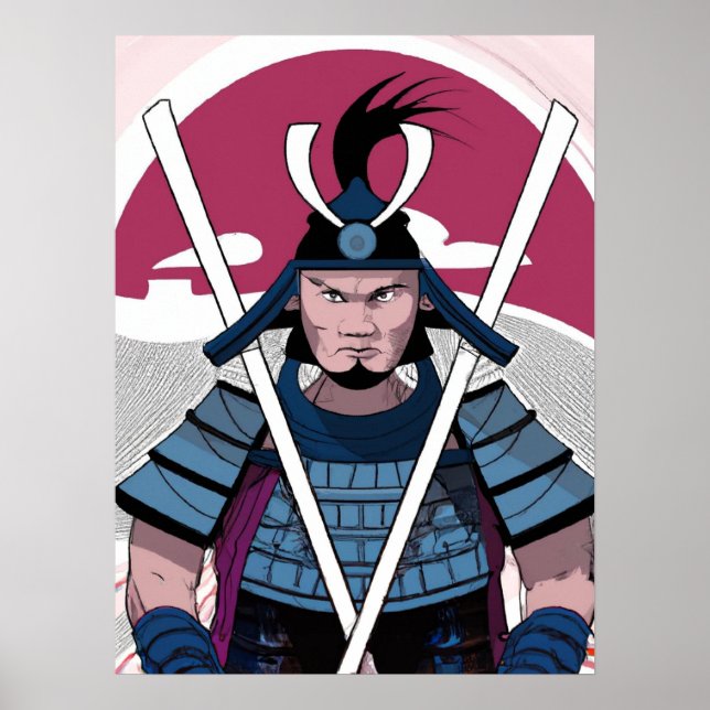Póster Guerrero de Samurai (Frente)