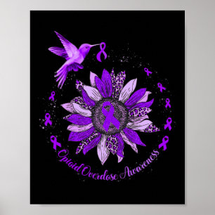 Póster Guerrero de sobredosis de Opioide de Hummingbird C