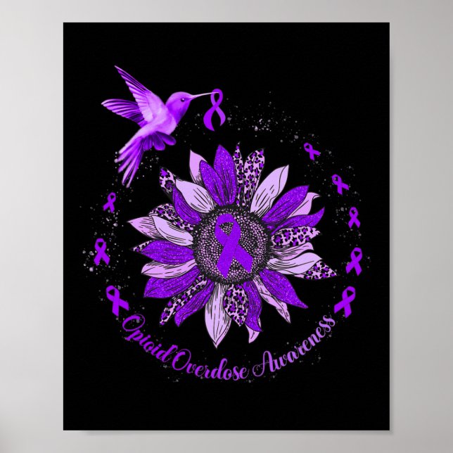 Póster Guerrero de sobredosis de Opioide de Hummingbird C (Frente)