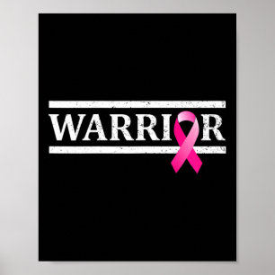 Póster Guerrero del cáncer de mama