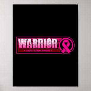 Póster Guerrero del cáncer de mama - División del Cáncer