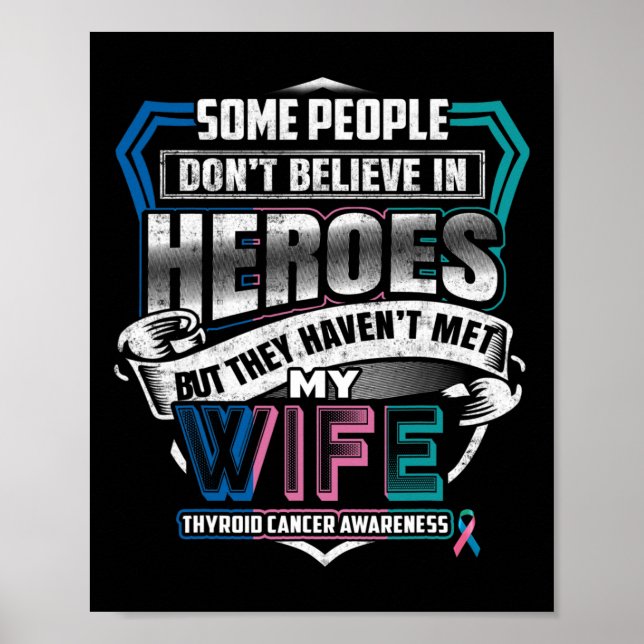 Póster Guerrero Del Cáncer Que Llevo Verde azulado Rosa A (Frente)