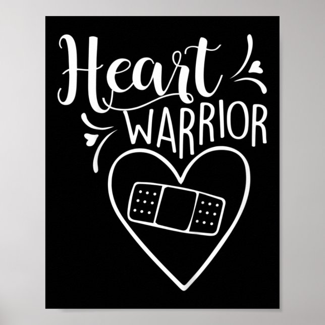 Póster Guerrero Del Corazón Concienciación Sobre El Niño  (Frente)