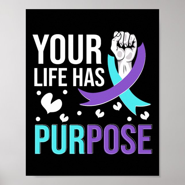 Póster Guerrero del Mes Nacional de Concienciación sobre  (Frente)