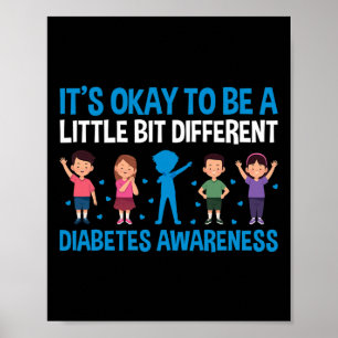 Póster Guerrero del T1D para la diabetes apoya la toma de