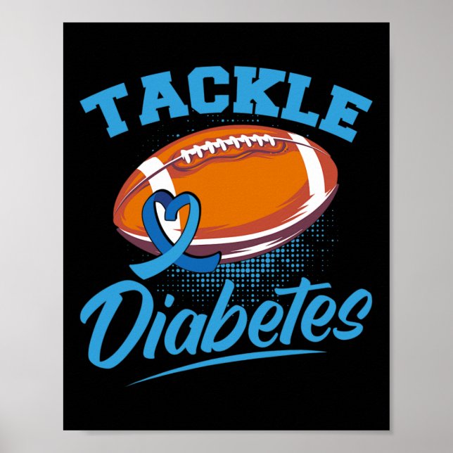 Póster Guerrero del T1D: Sensibilización sobre la diabete (Frente)