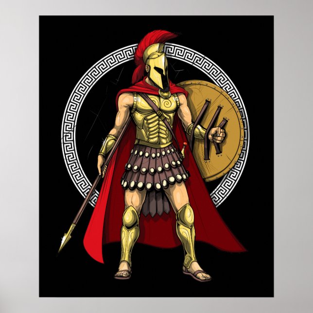 Póster Guerrero espartano (Frente)