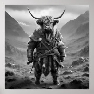 Póster Guerrero Feroz de las Tierras Altas: El Valiente V