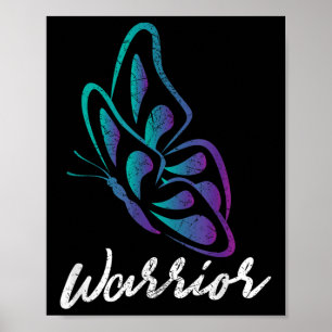 Póster Guerrero mariposa - Conciencia sobre la prevención