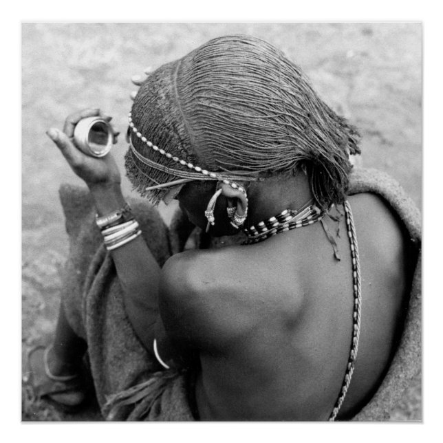 Póster Guerrero masái (Anverso)