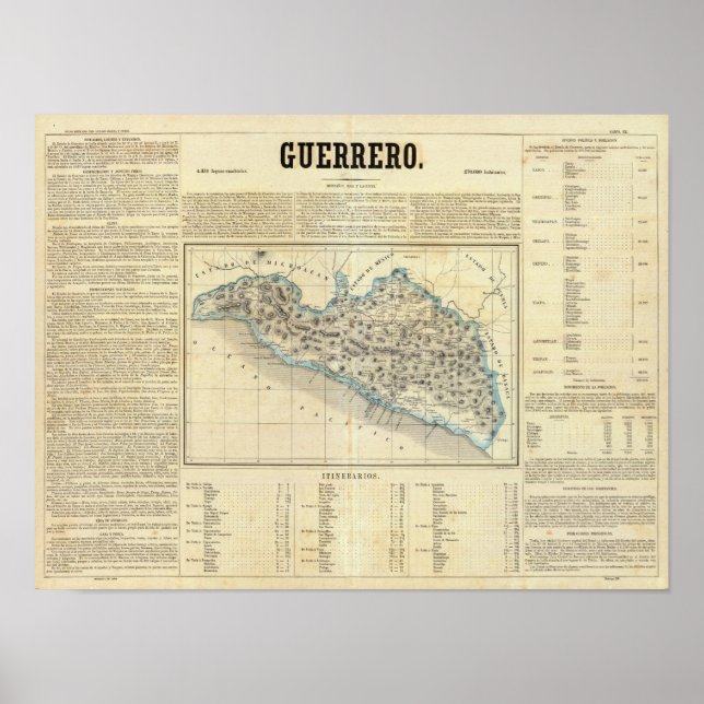 Póster Guerrero, México (Frente)