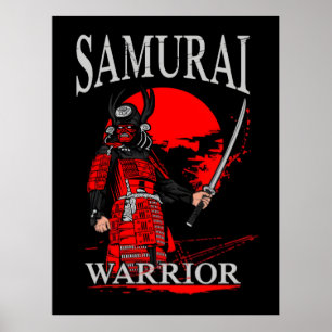 Póster Guerrero Samurái Blade: Batalla de Trazo Audaz Pro