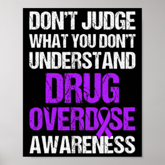 Póster Guerrero Sobreviviente de Conciencia de Sobredosis