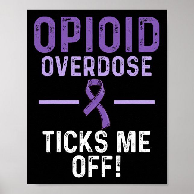 Póster Guerrero Sobreviviente de Sobredosis de Opioides 2 (Frente)