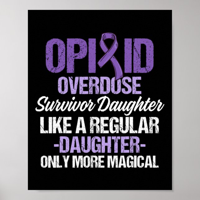 Póster Guerrero Sobreviviente de Sobredosis de Opioides 6 (Frente)