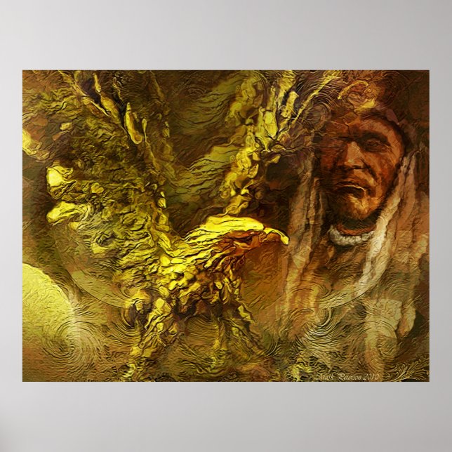 Póster Guerrero solitario II (Frente)