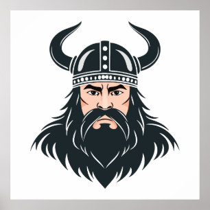 Póster guerrero vikingo