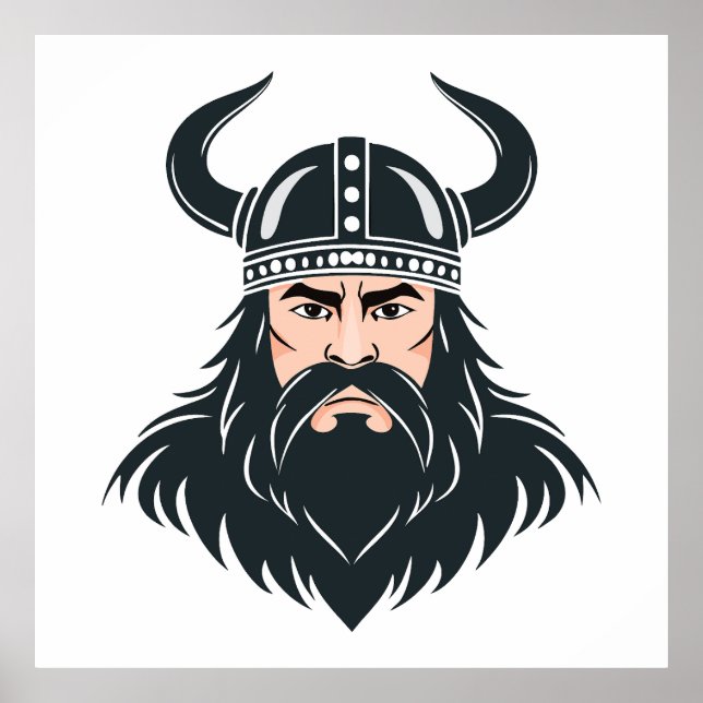 Póster guerrero vikingo (Frente)
