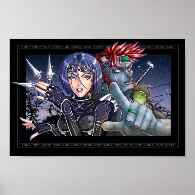 Póster Guerreros de Manga (Frente)