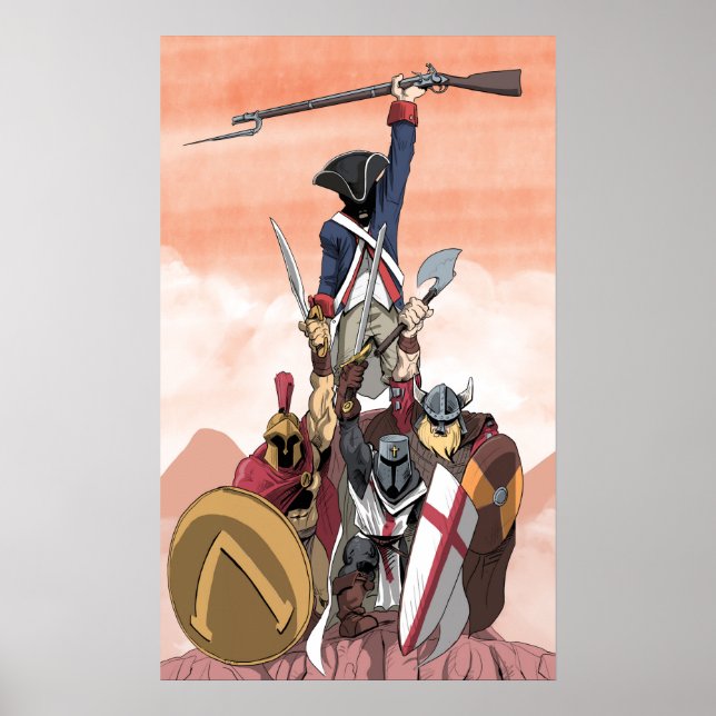 Póster Guerreros de Occidente (Frente)