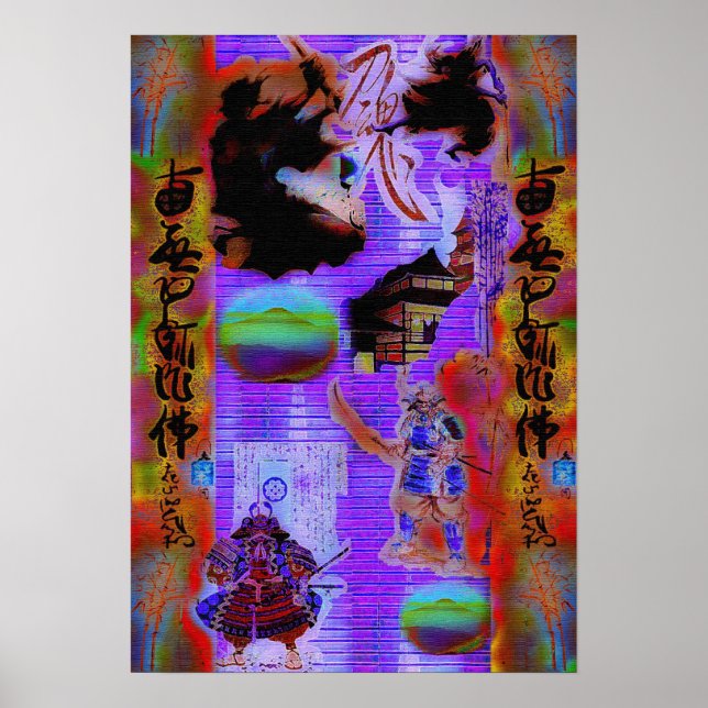 Póster Guerreros de Samurai (Frente)