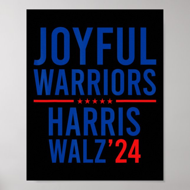 Póster Guerreros divertidos y alegres Kamala Harris Waltz (Frente)