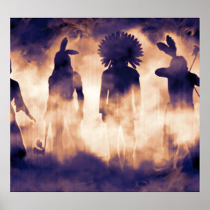 Póster Guerreros nativos: Emergencia ancestral nebulosa