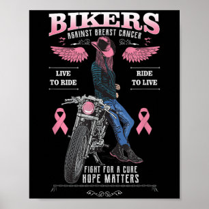 Póster Guerreros Y Sobrevivientes Del Cáncer De Mama En M