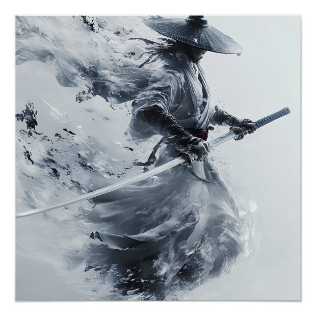 Póster Guerrier spectral en action (Anverso)