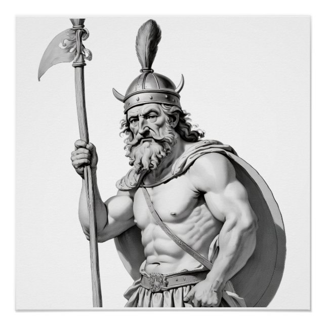 Póster Guerrier viking.  (Anverso)