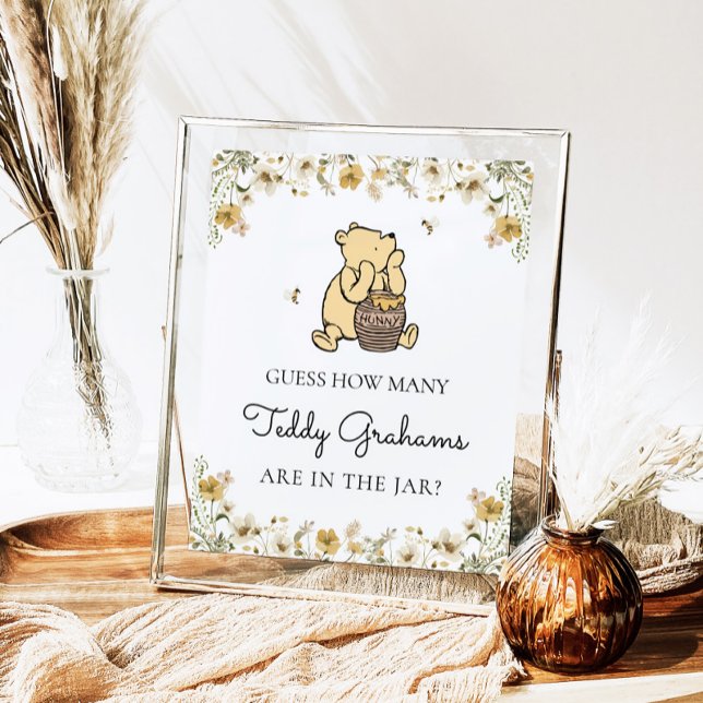 Póster Guess How Many Teddy Bears Baby Shower Game Sign (Subido por el creador)