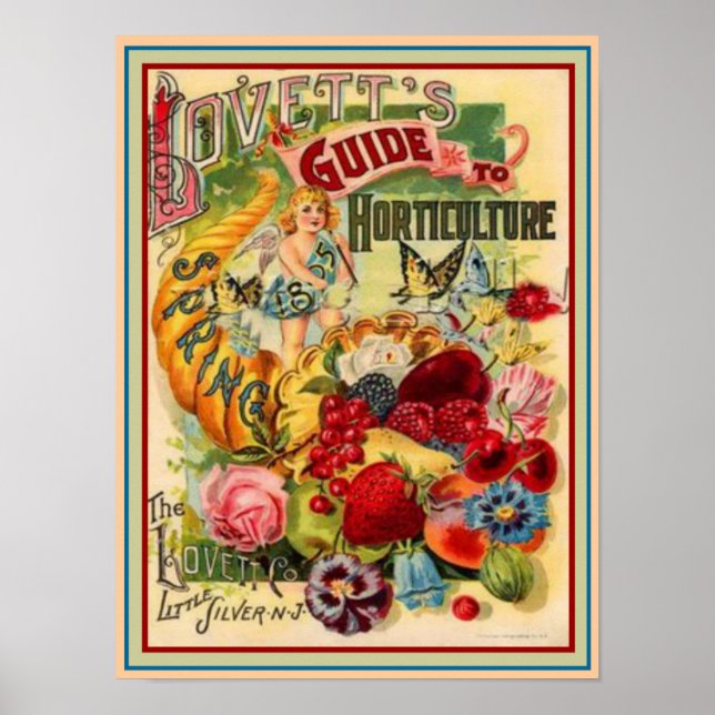 Póster Guía de Horticultura de Lovett 1895 12x16 (Frente)