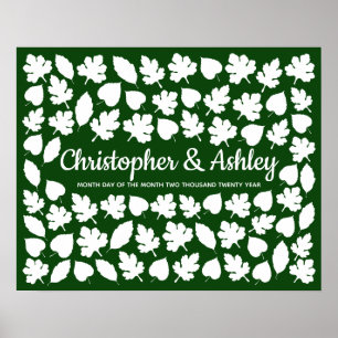 Póster Guía de la boda otoño - Alternativa 75 invitados h