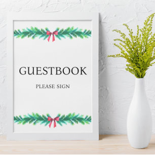 Póster Guía de la filial de navidades de Baby Shower