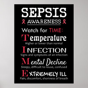 Póster Guía de Sepsis Awareness Watch