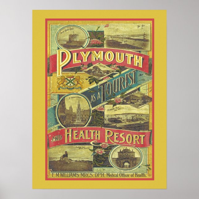 Póster Guía de Viajes y Turismo de Inglaterra (Frente)