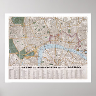 Póster Guía de Wallis para los extraños a través de Londr