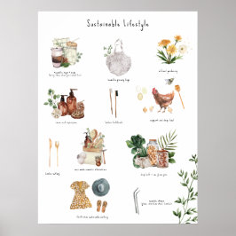 Póster Guía ecológica de estilo de vida sostenible | Desp