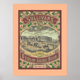 Póster Guía turística de época de Dublín Irlanda Viaje