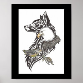 Póster Guías de animales salvajes Imprimir Premium (brill