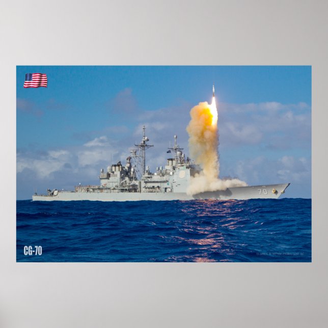 PÓSTER GUIDED-MISSILE CRUISER – CG-70 (Frente)