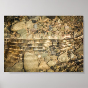 Póster Guijarros Rocas Naturaleza Arroyo Pequeño