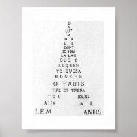 Guillaume Apollinaire, Eiffel Calligramme