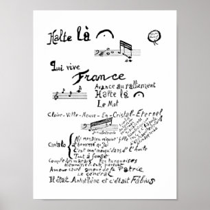Póster Guillaume Apollinaire, Venu de Dieuze
