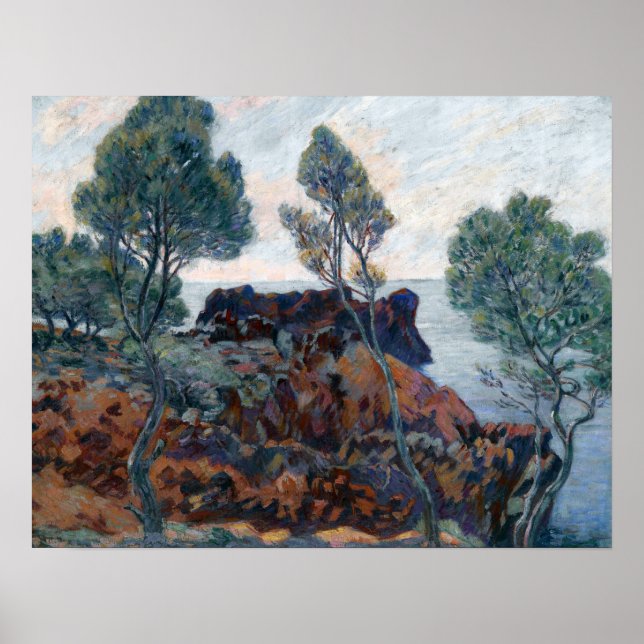 Póster Guillaumin - Agay Las Rocas Rojas (Frente)