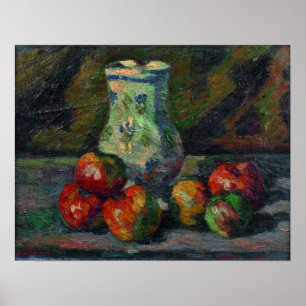 Póster Guillaumin - Bodegón con manzanas 1880